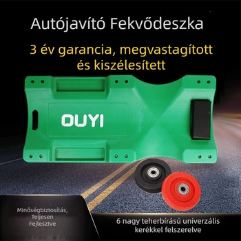 Autókarbantartási creeper tábla, 36/40 hüvelyk, univerzális kerekek