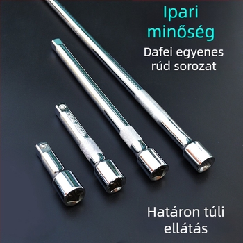 Dafei 1/2 hüvelykes króm-vanádium acél egyenes rúd aljzattal, metrikus, kézi csavarhuj