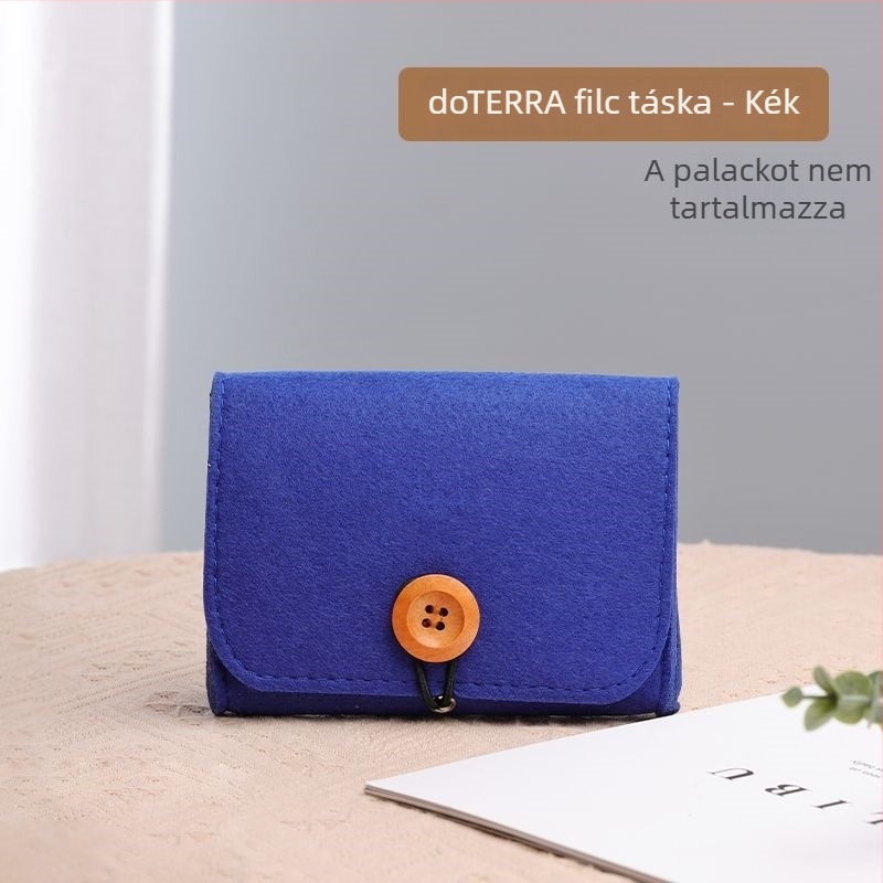 15 ml Doterra illóolaj roller üveg tároló táska, hordozható filc kocka alakú szervező