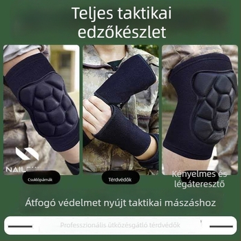 Taktikai térd-, könyök- és csuklóvédők – kültéri katonai képzéshez való védőfelszerelés