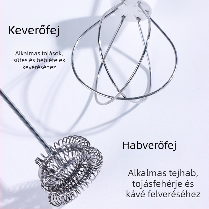 USB-töltéses elektromos tejhabosító – kézben tartható, mini mixer/habosító