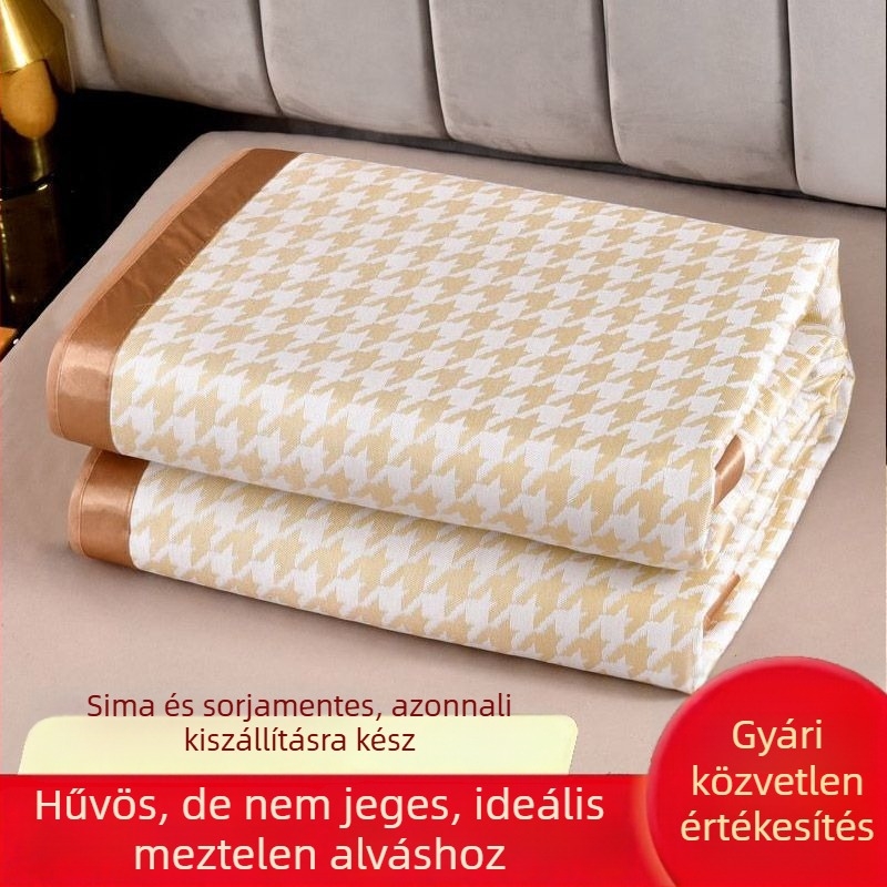Háromrészes ice-selyem hűtő matrac készlet, összecsukható kétszemélyes ágyhoz, nem bambusz, rattan hatású felület, méret 0.9m-0.6m, csecsemők számára