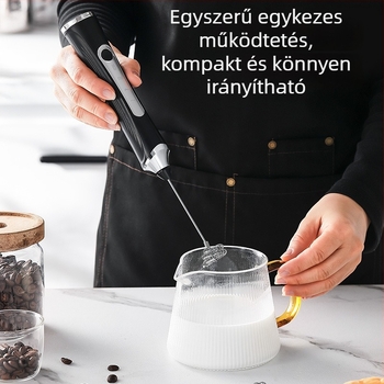 Still Feeling Elektromos tejhabosító, tojásfelverő, kávéhabosító, kézi kis mixer