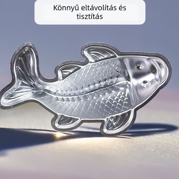 Alumínium hal formájú öntőforma rizses süteményekhez, zseléhez és párolt zsemlékhez