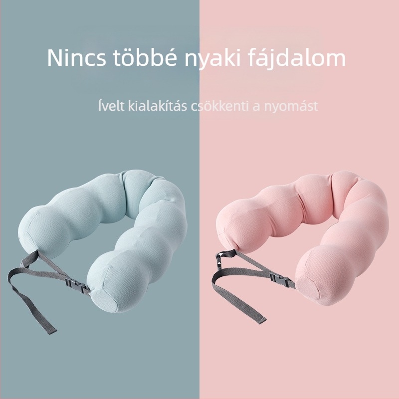U-alakú nyakpárna memóriahab töltettel, iroda, iskola és utazás számára – minimalist dizájn