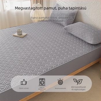 Steppelt pamut gumis lepedő matracvédővel, mosott pamutból, teljes lefedés, egész éves