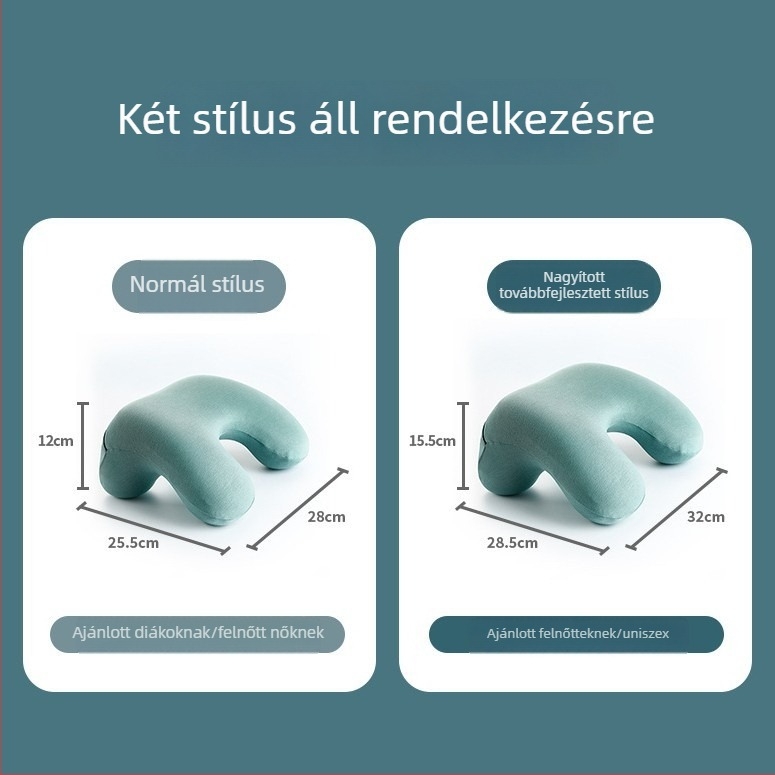 Hnos Sinos Nagy memóriahabos párna irodai szundáshoz, hasra fekvéshez, felnőtteknek és diákoknak.