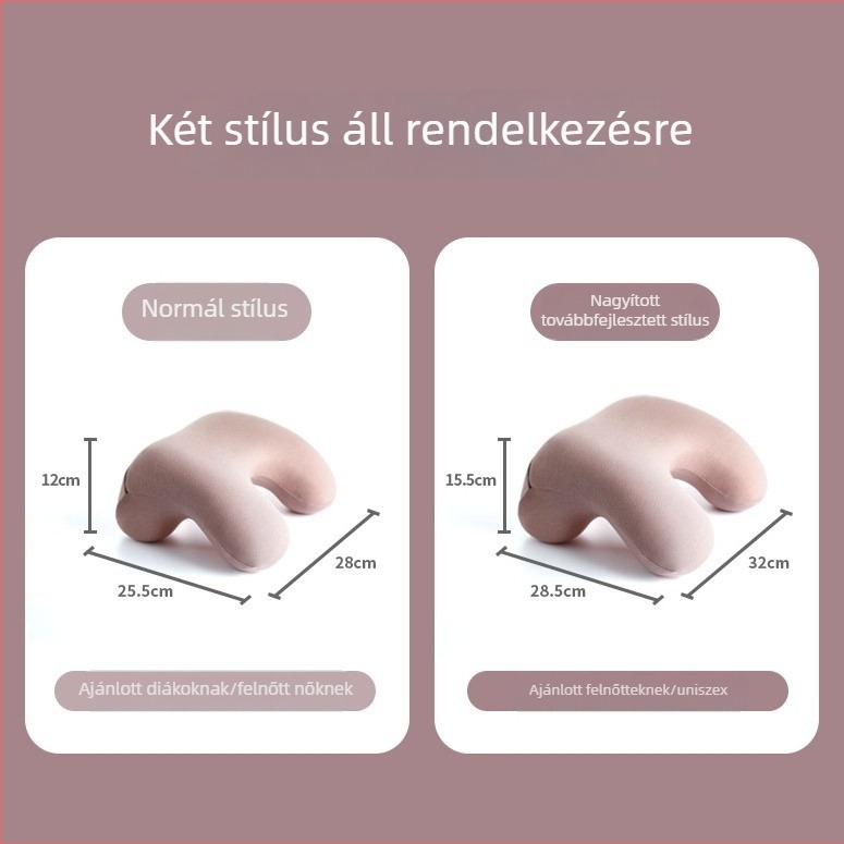 Hnos Sinos Nagy memóriahabos párna irodai szundáshoz, hasra fekvéshez, felnőtteknek és diákoknak.