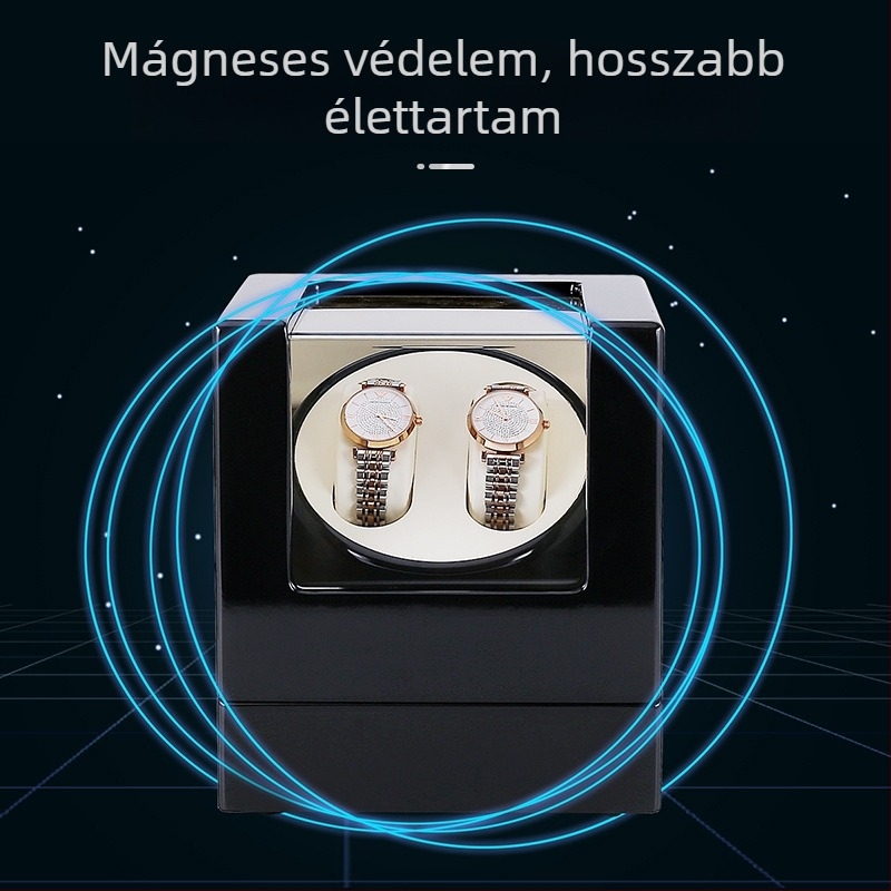 Automatikus motoros óratekercs fedéllel – órák tároló doboza