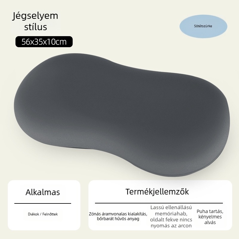 Nyáron hűsítő memóriahab nyakpárna, egyszemélyes pihenőpárna, uniszex ágypárna