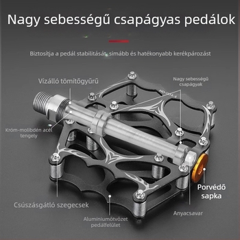 Tosuod kerékpár pedálok alumínium ötvözetből, csapágyas, csúszásmentes, univerzális pedálok hegymászó és országúti kerékpárokhoz