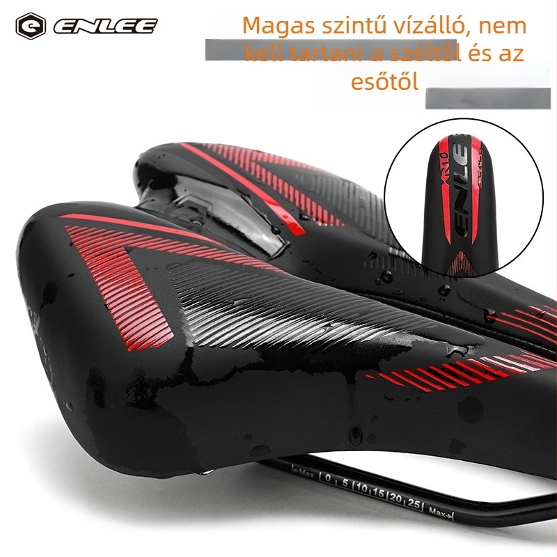 Ultra könnyű üreges molibdénacél kerékpárnyereg bőrborítással, mountain- és országúti kerékpárokhoz, kényelmes