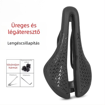 Vízálló kerékpárnyereg rövid orral, mountain és országúti kerékpárokhoz, ultra-soft és vastagított komfortülésbetét