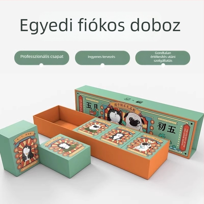 Személyre szabható ajándékdoboz egészséges kiegészítők, kozmetikumok és bőrápolás számára, felnyitható fedél és jelvény