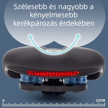 Hegyi kerékpár nyereg üreges felépítésű és habos bélésű – ütéscsillapító párna, út- és MTB-hoz