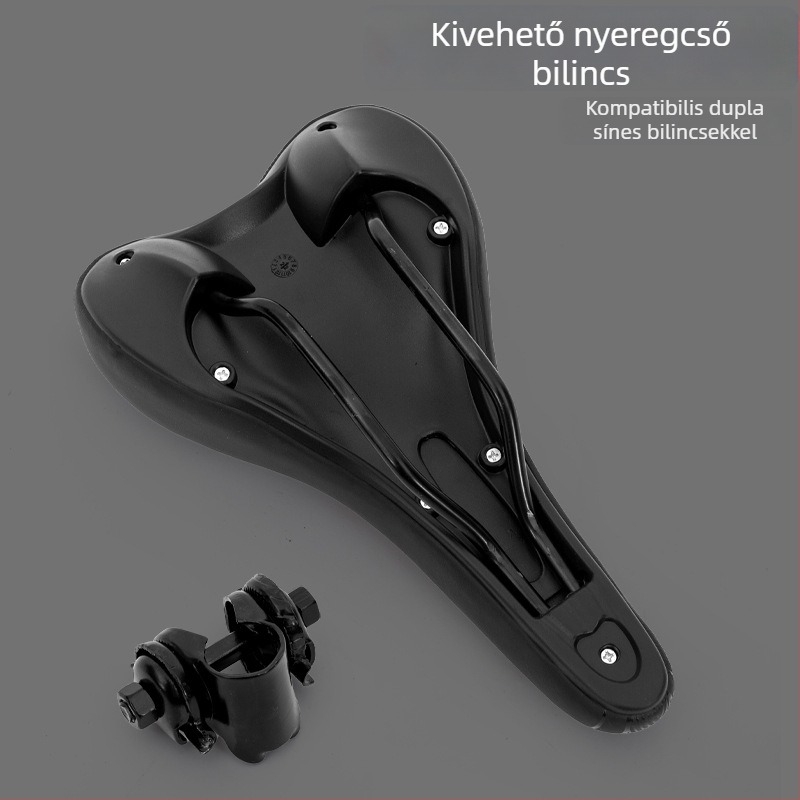 Kerékpárnyereg – nagy rugalmasságú, kényelmes, légáteresztő, csillapító hatású, vastag párnázás MTB-hez