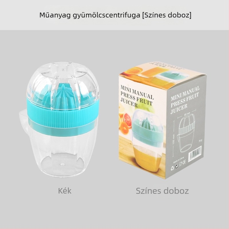 Kézi citrusprés – hordozható műanyag gyümölcsprés citromhoz és narancshoz, otthoni használatra