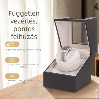 Mechanikus óratekercs és óratároló doboz forgó tartóval