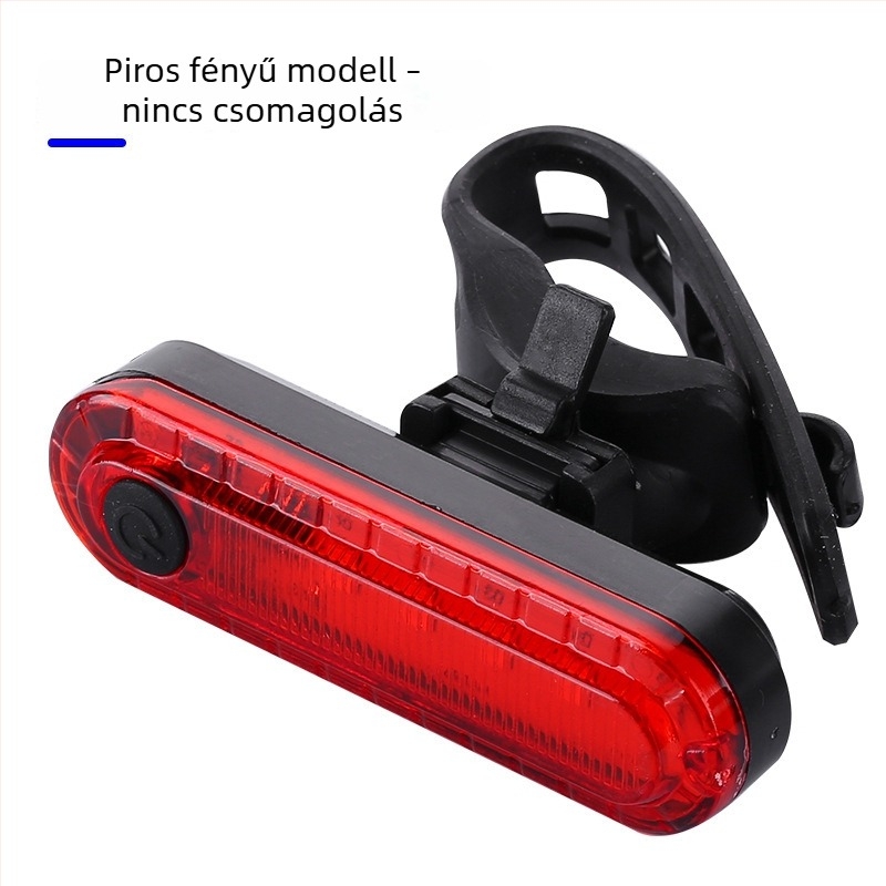 USB-ról tölthető LED kerékpár hátsó lámpa, nagy fényerő, 056 villogó