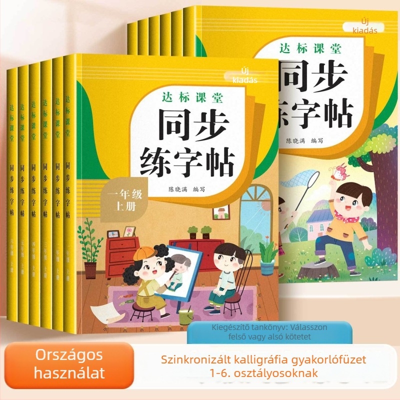 1–6. osztály: szinkronizált írásgyakorló füzet, betűk írása