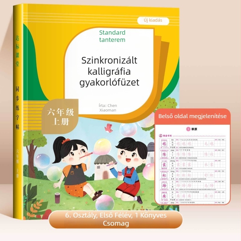 1–6. osztály: szinkronizált írásgyakorló füzet, betűk írása