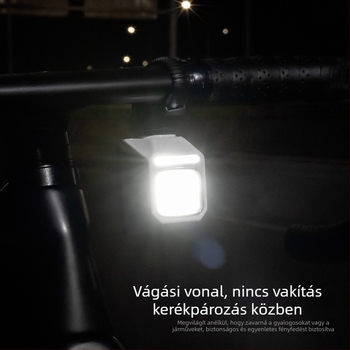LED első lámpa kerékpárhoz, alulról rögzítve, út- és MTB kerékpárokhoz, állítható távoli és közeli fény, anti-glare