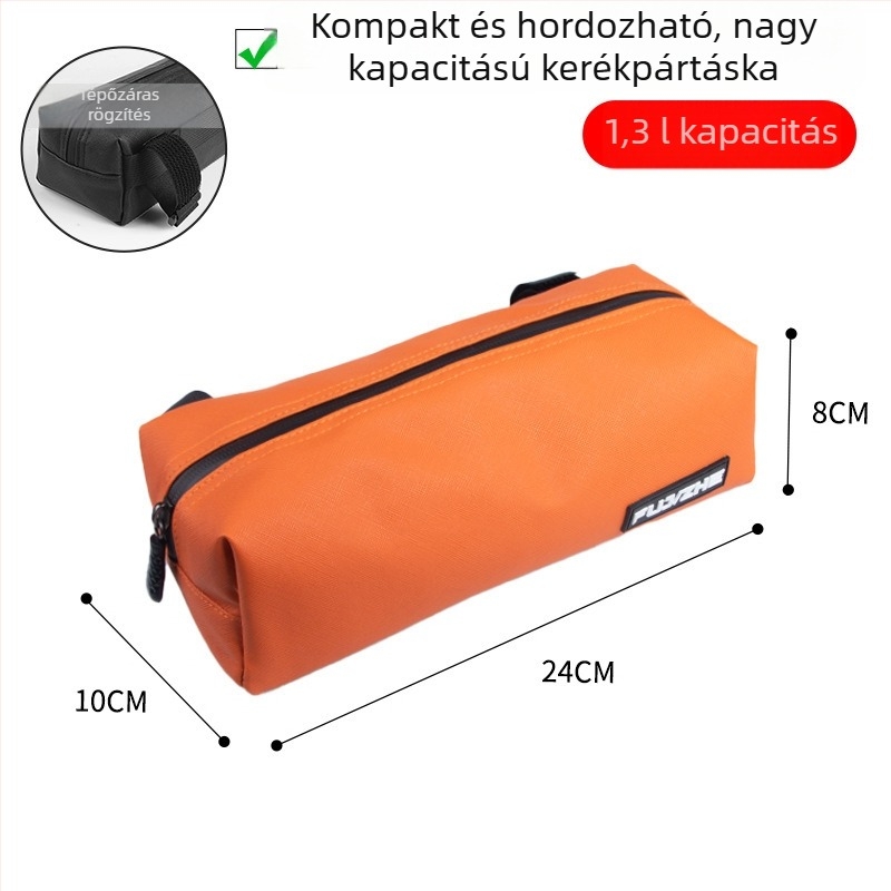Ambusher kerékpár első váztáska – puha burkolatú, vízálló nyereg-táska érintőképernyő ablakkal, 1,5 literes űrtartalom