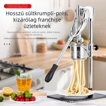 Kézi hasábburgonya-extruder, kereskedelmi kategória, hosszú kivitel, modell 012