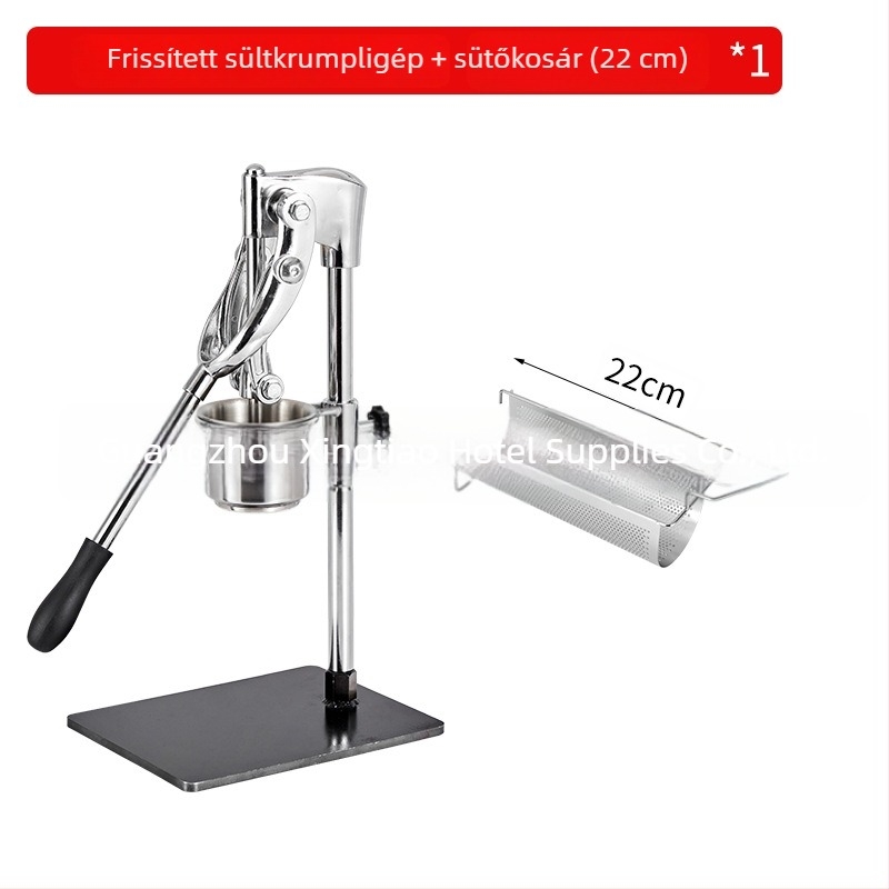 Kézi hasábburgonya-extruder, kereskedelmi kategória, hosszú kivitel, modell 012