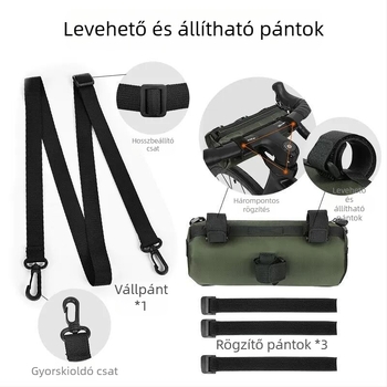 Kerékpár első váztáska, vízálló nyeregtáska, hegyi kerékpárhoz való telefon táska a felső csőn és keresztcsövön