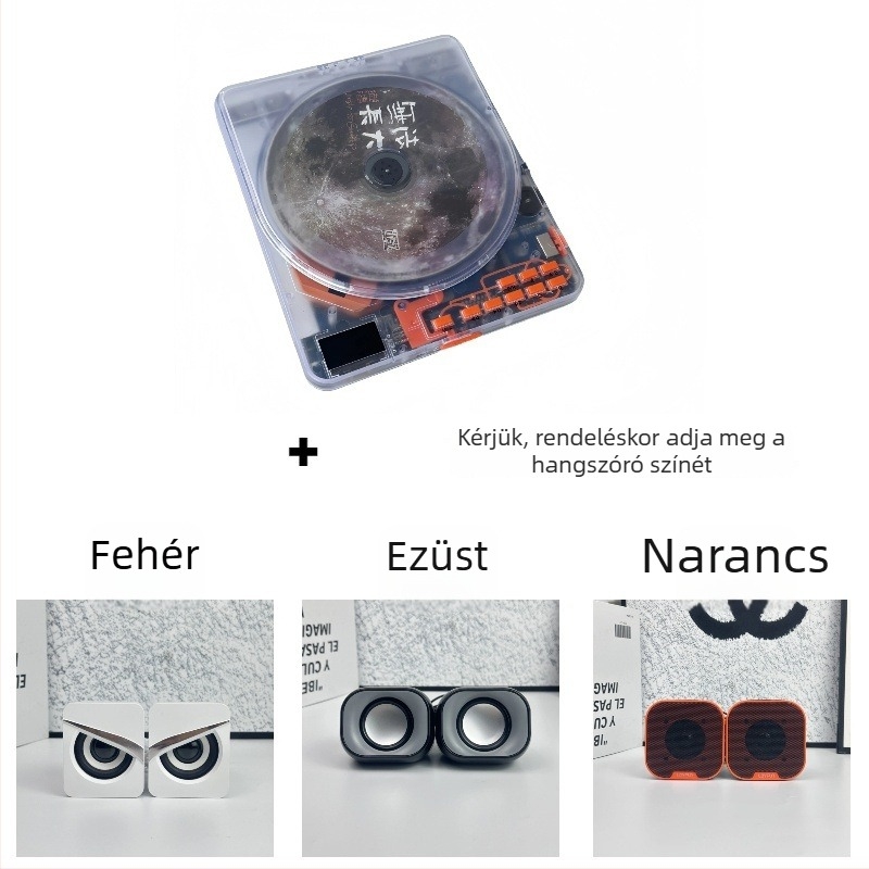 Bayin Box hordozható CD lejátszó zenei lemezekhez és angol nyelvi tanuláshoz