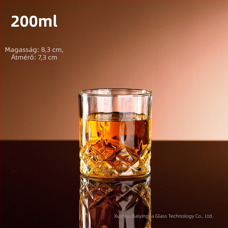 Magas minőségű üres borosüveg dekantőrrel és fedéllel, európai stílusú tárolóedény borra, whiskyre és szeszekre