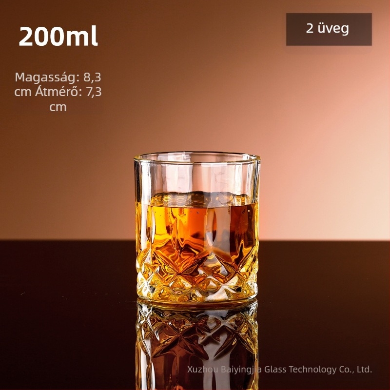 Magas minőségű üres borosüveg dekantőrrel és fedéllel, európai stílusú tárolóedény borra, whiskyre és szeszekre