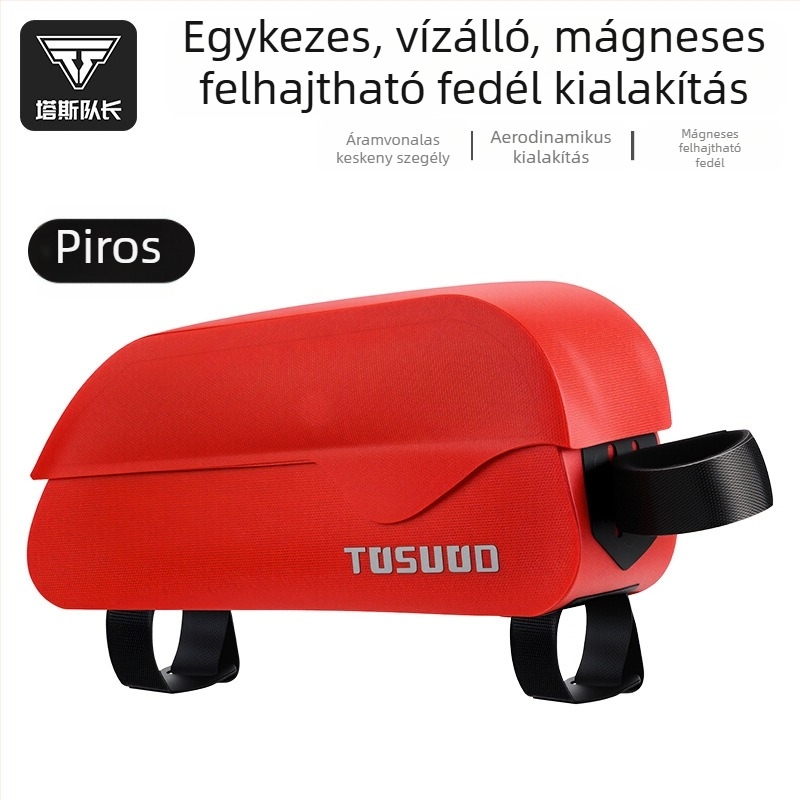 Felsőcső táska MTB- és országúti kerékpárokhoz mágneses fedéllel
