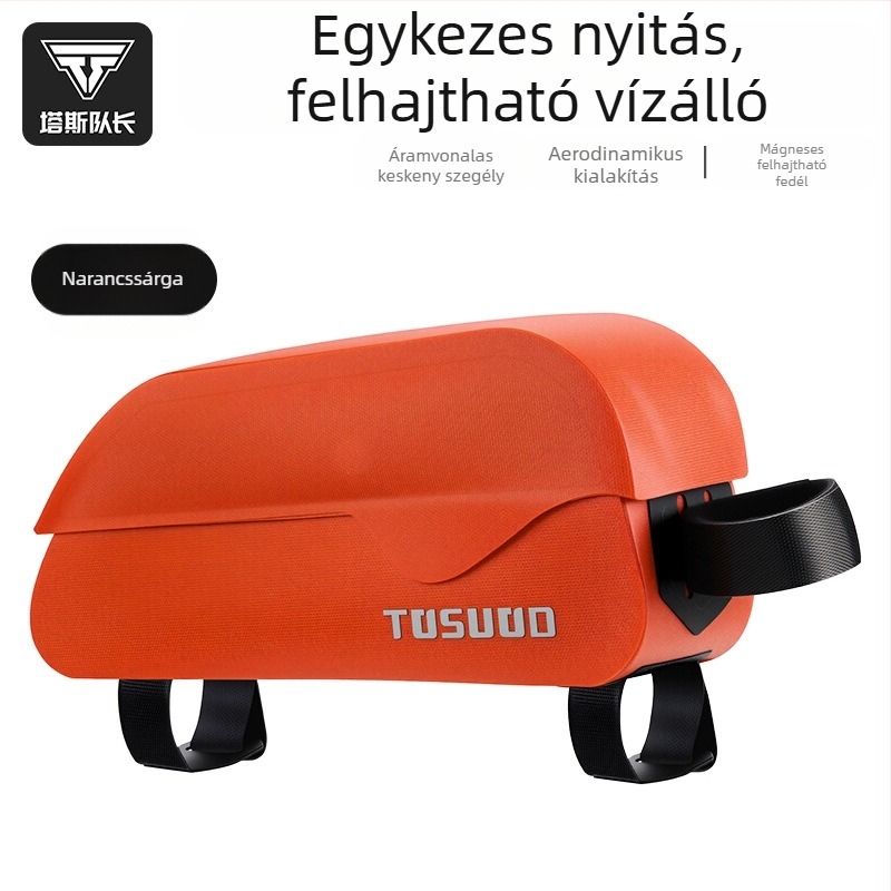 Felsőcső táska MTB- és országúti kerékpárokhoz mágneses fedéllel