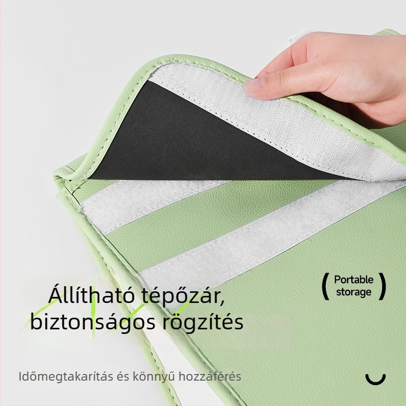 PU anyagú kerékpár előre szerelhető táska, vízálló, hordozható telefon-tároló