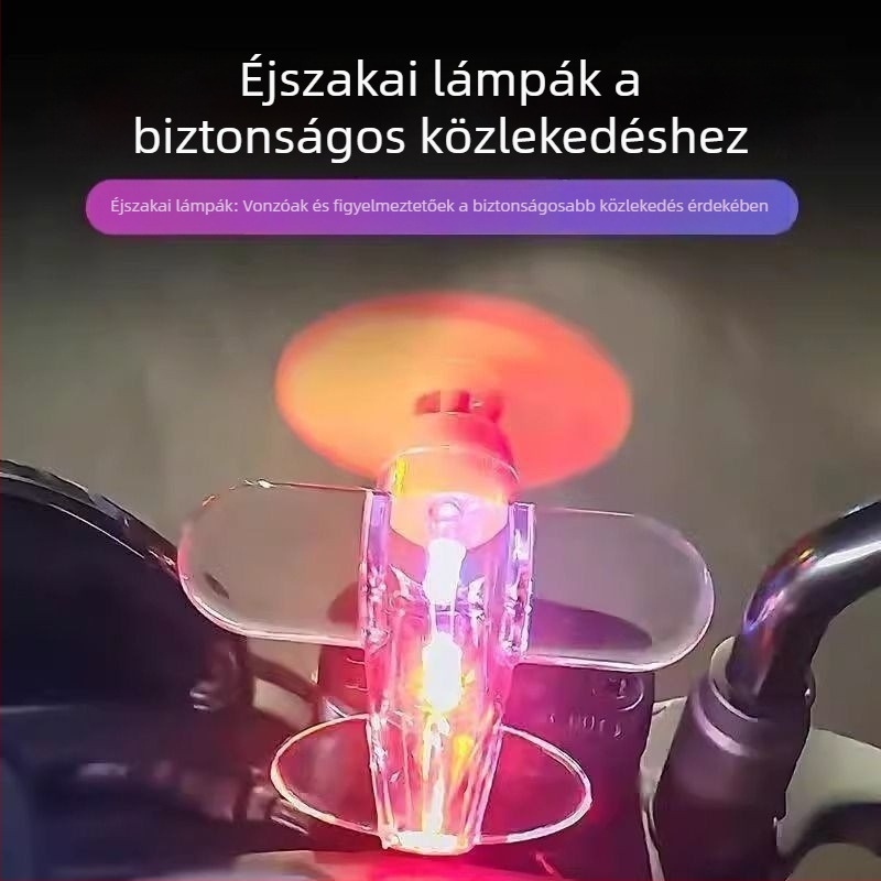 Szélenergia által működtetett LED világító mini repülő autó belső hangulatvilágítás