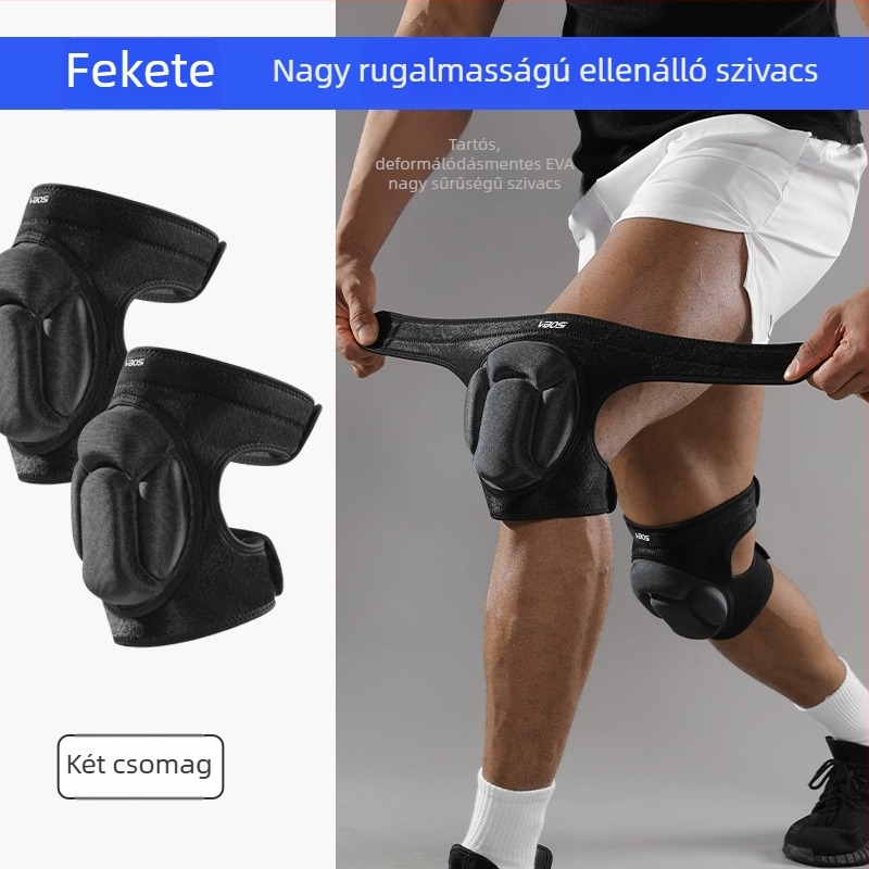 Vboshi vastag habú térdpárnák kültéri sportokra, táncra, térdelésre, röplabdára és kosárlabdára – esésvédő