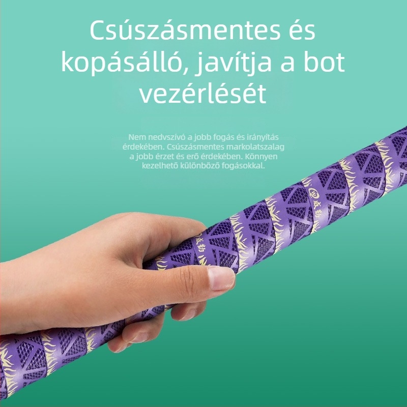 Weiqin 070 Izzadságot felszívó öv horgászbothoz, 2 m-es kinyitható nyél, csúszásmentes fogás, tollaslabda grip