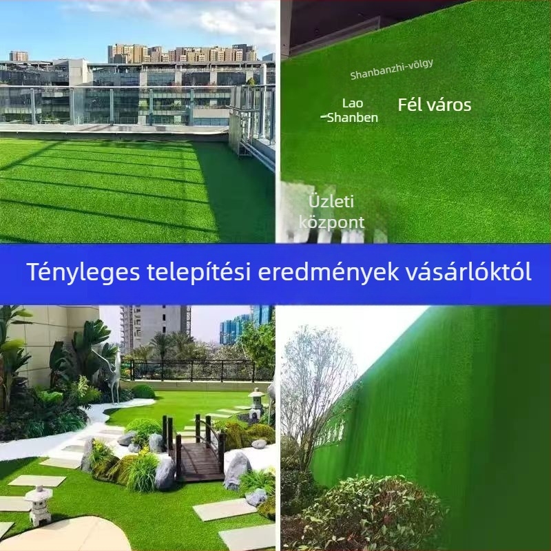 Mesterséges fű építkezési területek kerítéséhez és óvodák számára – szintetikus gyep szőnyeg