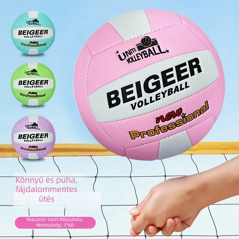 Macaron No.5 röplabda iskolásoknak - Méret 5, gépi varrású beltéri edzéslabda iskolai versenyekhez
