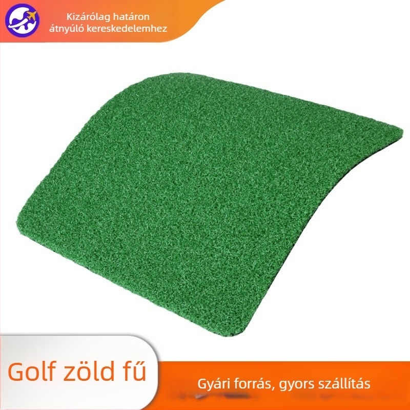 Mesterséges fű a putting greenhez, színes görbült szálakkal