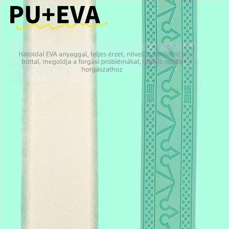 PU markolat burkolat horgászbothoz, izzadságszívó, anti-rotációs, 2 m vagy 3 m, fekete és Tiffany-kék