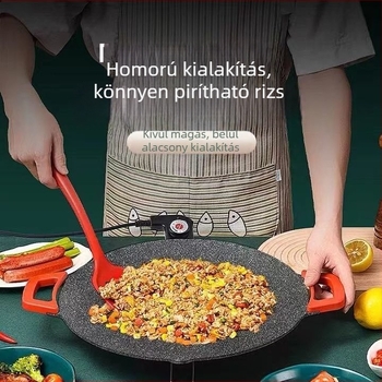 Multifunkcionális elektromos grill-serpenyő otthoni használatra, Maifan kő, koreai stílusú barbecue, elektromos grill, forró fazék és steak sütése