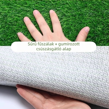 Személyre szabott gumi műfüves matrac fehér hátoldallal, erkély dekorációhoz