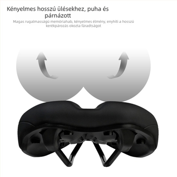Hegyi- és országúti kerékpárnyereg csúszásmentes konkáv kialakítással és kényelmes ütéscsillapítással