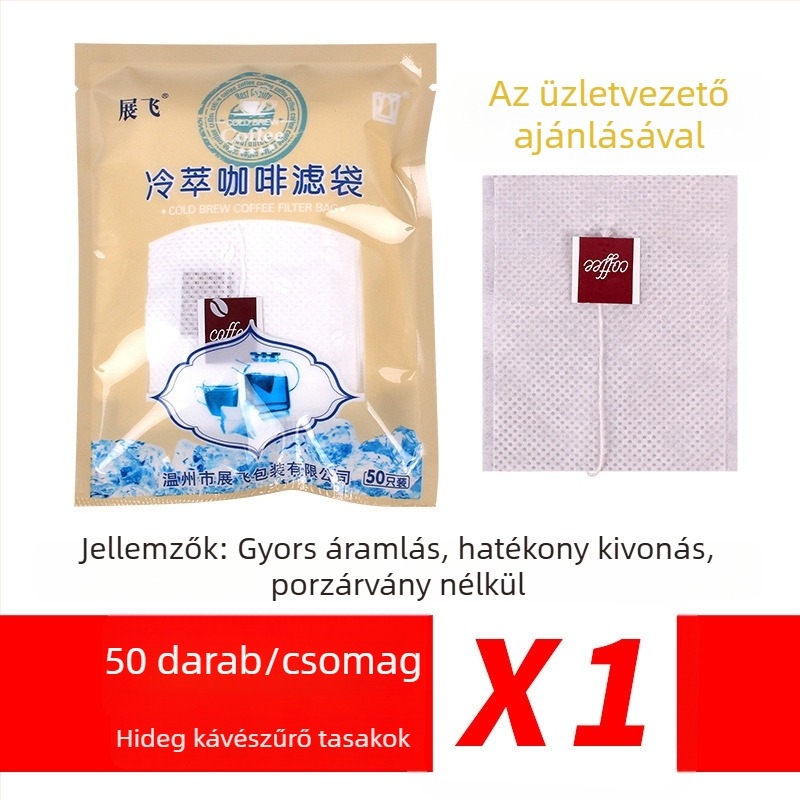 Zhanfei Hidegkávé‑Filterzacskó – ultra finom papír, japán anyag