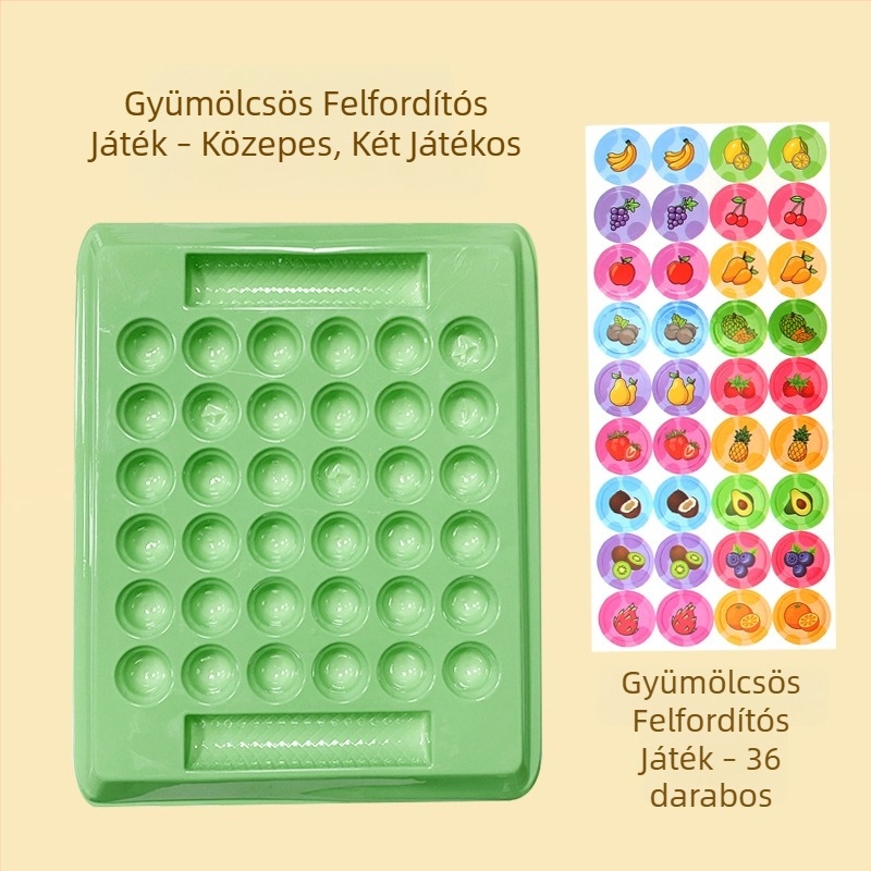 Állatos flip sakk – két játékos oktatós asztali játék gyerekeknek és családnak