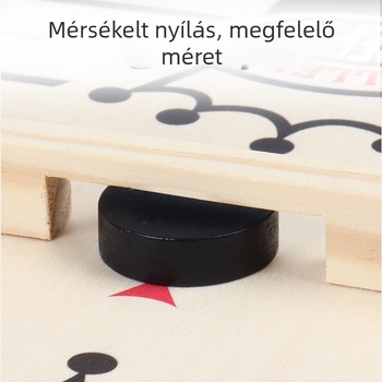 Fából készült katapultás sakk: kétszemélyes társasjáték, családi szórakozás és szülő-gyermek interakció