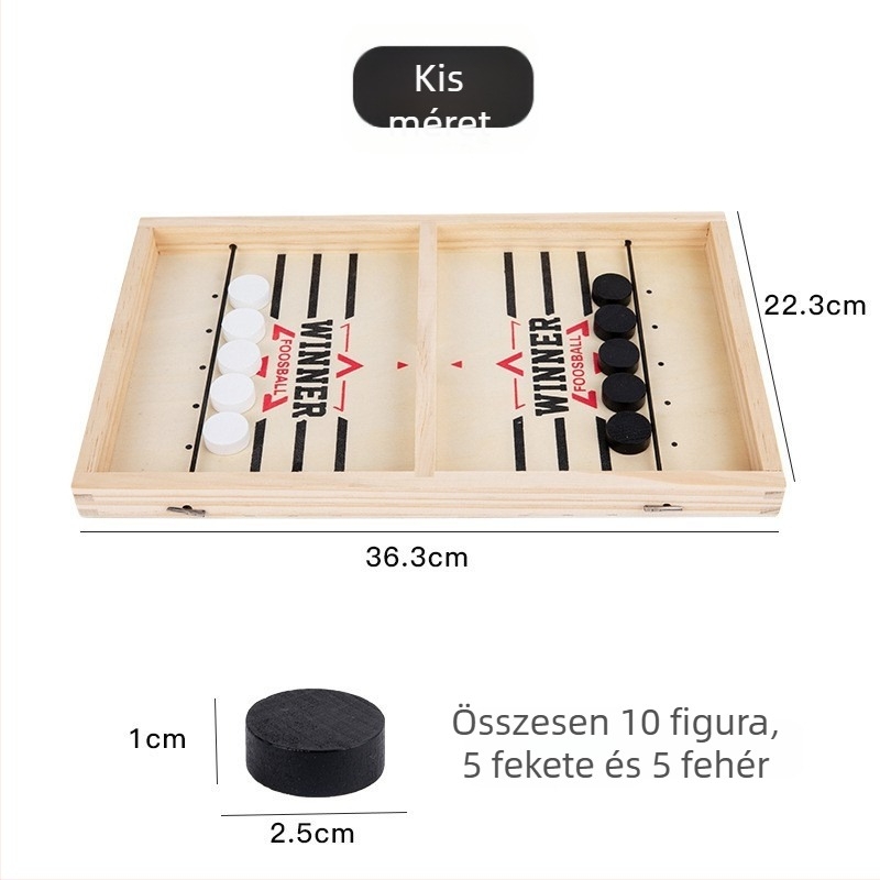 Fából készült katapultás sakk: kétszemélyes társasjáték, családi szórakozás és szülő-gyermek interakció